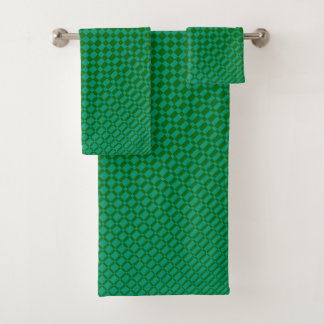 "Mirage" | Emerald Green over Deep Green | Bad Handdoek