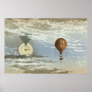 Mirage en lichtgevende aureool. poster