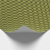 "Mirage" | Golden Limoen op Legergroen | Cadeaupapier (Hoek)