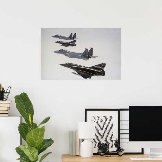 Mirage III en F-18 Hornets Poster (Thuiskantoor)