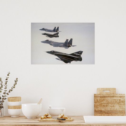 Mirage III en F-18 Hornets Poster (Keuken)