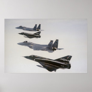 Mirage III en F-18 Hornets Poster