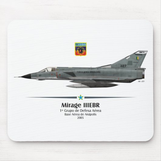 Mirage IIIEBR - Força Aérea Brasileira - FAB Muismat (Voorkant)