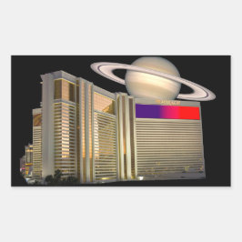 Mirage Las Vegas en Saturnus Rechthoekige Sticker