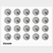 Mirage van Reflectie Ronde Sticker (Vel)