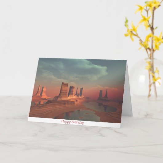 MIRAGE VERJAARDAG KAART (Gele Bloem)