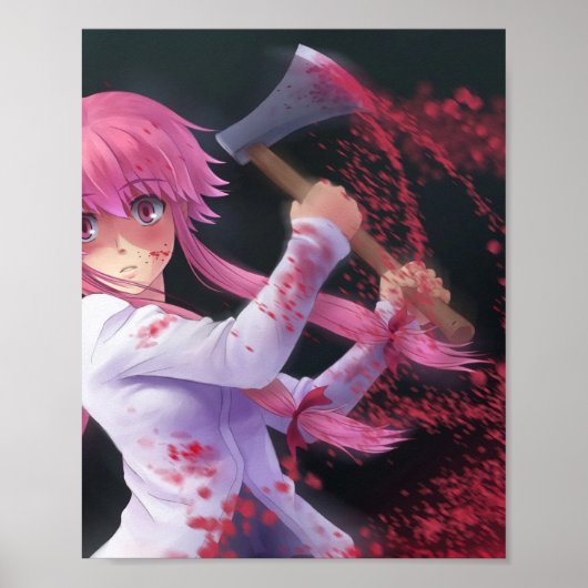 Mirai Nikki Yuno Gasai  Poster (Voorkant)