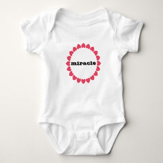 Mirakel Baby Hartkrans Romper (Voorkant)