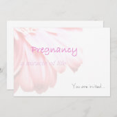 Mirakel Baby shower Invitation Card Kaart (Voorkant / Achterkant)