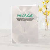 Mirakel Definition Inspiration Card Kaart (Gele Bloem)