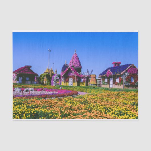 Mirakel Garden, Dubai bloemetjes Tissuepapier (Voorkant)