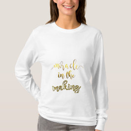 Mirakel in het moederschapsshirt voor de making t-shirt