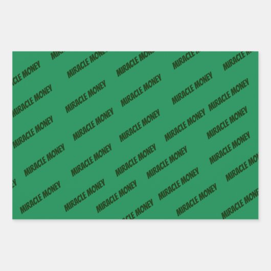 Mirakel Money is in mijn handen Inpakpapier Vel (Voorkant)