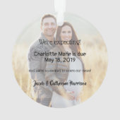 Mirakel Ultrasound 2 Foto Baby Blue Ornament (achterkant)