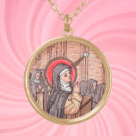 Mirakel van Bl. Imelda Lambertini (Detail; VVP 010 Goud Vergulden Ketting<br><div class="desc">Blessed Imelda Lambertini (1322-1333), geboren in een nobele familie van Bologna, Italië, was een puur religieus kind gewijd aan St. Agnes van Rome; Mary, koningin van de hemel; en de Heilige Eucharist. Toen ze vijf was, bouwde ze een oratorium in haar huis. Toen ze negen was, ging ze naar een...</div>
