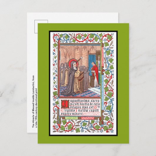 Mirakel van Bl. Imelda Lambertini (VVP 010) Briefkaart (Voorkant / Achterkant)