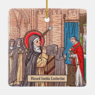 Mirakel van Bl. Imelda Lambertini (VVP 010) Keramisch Ornament