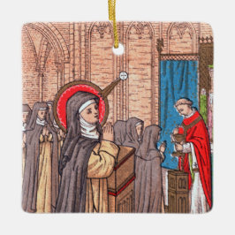 Mirakel van Bl. Imelda Lambertini (VVP 010) Keramisch Ornament