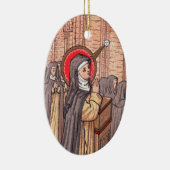 Mirakel van Bl. Imelda Lambertini (VVP 010) Keramisch Ornament (Rechts)