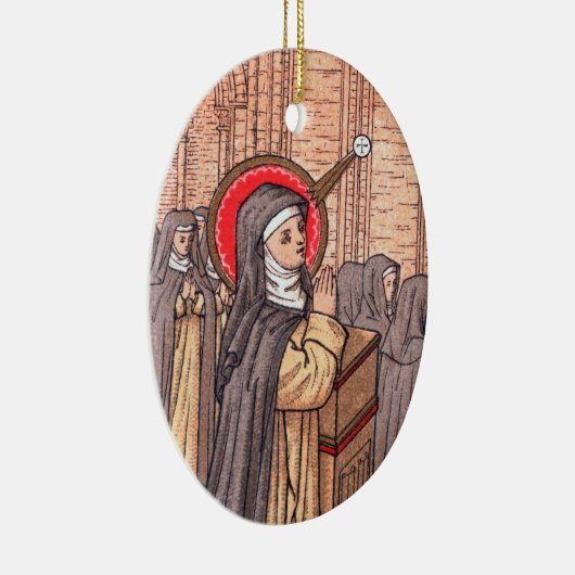 Mirakel van Bl. Imelda Lambertini (VVP 010) Keramisch Ornament (Rechts)