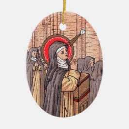 Mirakel van Bl. Imelda Lambertini (VVP 010) Keramisch Ornament