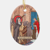 Mirakel van Bl. Imelda Lambertini (VVP 010) Keramisch Ornament (Achterkant)