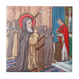 Mirakel van Bl. Imelda Lambertini (VVP 010) Tegeltje