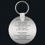 Mirakel van Friendship Poem sleutelhanger<br><div class="desc">Het wonder van de sleutelhanger van het vriendschapsontwerp.</div>