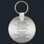 Mirakel van Friendship Poem sleutelhanger<br><div class="desc">Het wonder van de sleutelhanger van het vriendschapsontwerp.</div>
