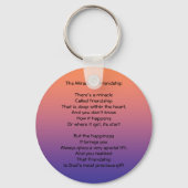 Mirakel van Friendship Poem sleutelhanger (Voorkant)