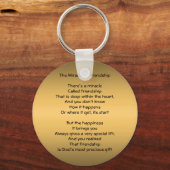 Mirakel van Friendship Poem sleutelhanger (Voorkant)