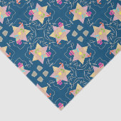 Mirakel van Hanukkah Patterned Gift Tissue Tissuepapier (Detail)