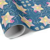 Mirakel van Hanukkah Patterned Gift Wrap Cadeaupapier (Rol Hoek)