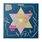 Mirakel van Hanukkah Remembrance Tile Tegeltje (Voorkant)