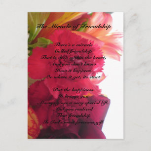 Mirakel van het briefkaart Friendship