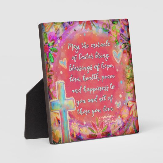 Mirakel van Pasen Quote  Geloof Inspirivity Fotoplaat (Voorkant)