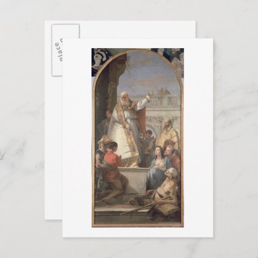 Mirakel van St. Patrick, c.1746 (olie op canvas) Briefkaart (Voorkant / Achterkant)