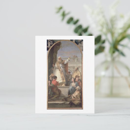 Mirakel van St. Patrick, c.1746 (olie op canvas) Briefkaart (Staand voorkant)