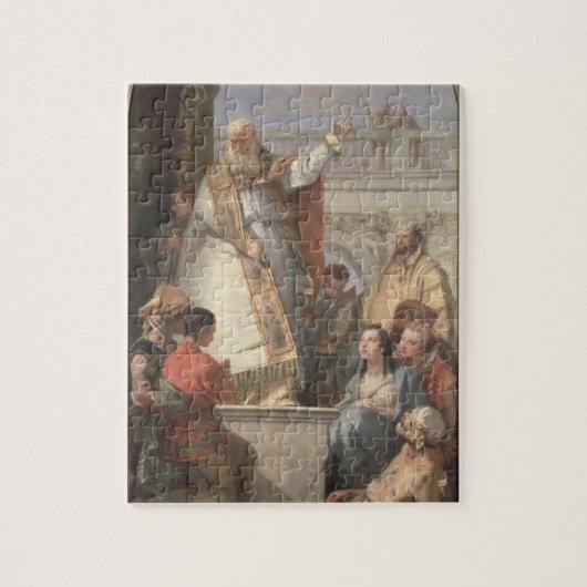 Mirakel van St. Patrick, c.1746 (olie op canvas) Legpuzzel (Verticaal)