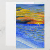 Mirakel van Sunset Briefpapier (Voorkant / Achterkant)