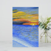 Mirakel van Sunset Briefpapier (Staand voorkant)