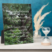 Mirakel van vriendschap Gedicht Plaquette Fotoplaat (Zijkant)