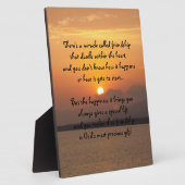 Mirakel van vriendschap Poem Plaque Fotoplaat (Zijkant)