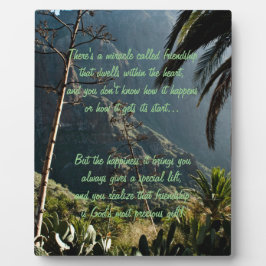 Mirakel van vriendschap Poem Plaque Fotoplaat