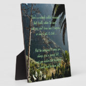 Mirakel van vriendschap Poem Plaque Fotoplaat (Zijkant)