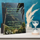 Mirakel van vriendschap Poem Plaque Fotoplaat (Zijkant)