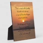 Mirakel van vriendschap Poem Plaque Fotoplaat (Zijkant)