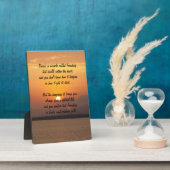 Mirakel van vriendschap Poem Plaque Fotoplaat (Zijkant)