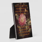 Mirakel van vriendschap Poem Plaque Fotoplaat (Zijkant)