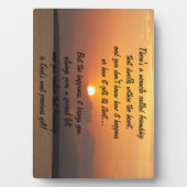 Mirakel van vriendschap Poem Plaque Fotoplaat (voorkant)